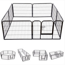 negro plegable perro mascota perrito metal playpen juego pen aparador ejecutar recinto